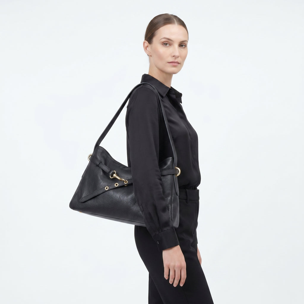 Allicia Borsa a Tracolla in Vera Pelle Made in Italy - Stile Donna Bags