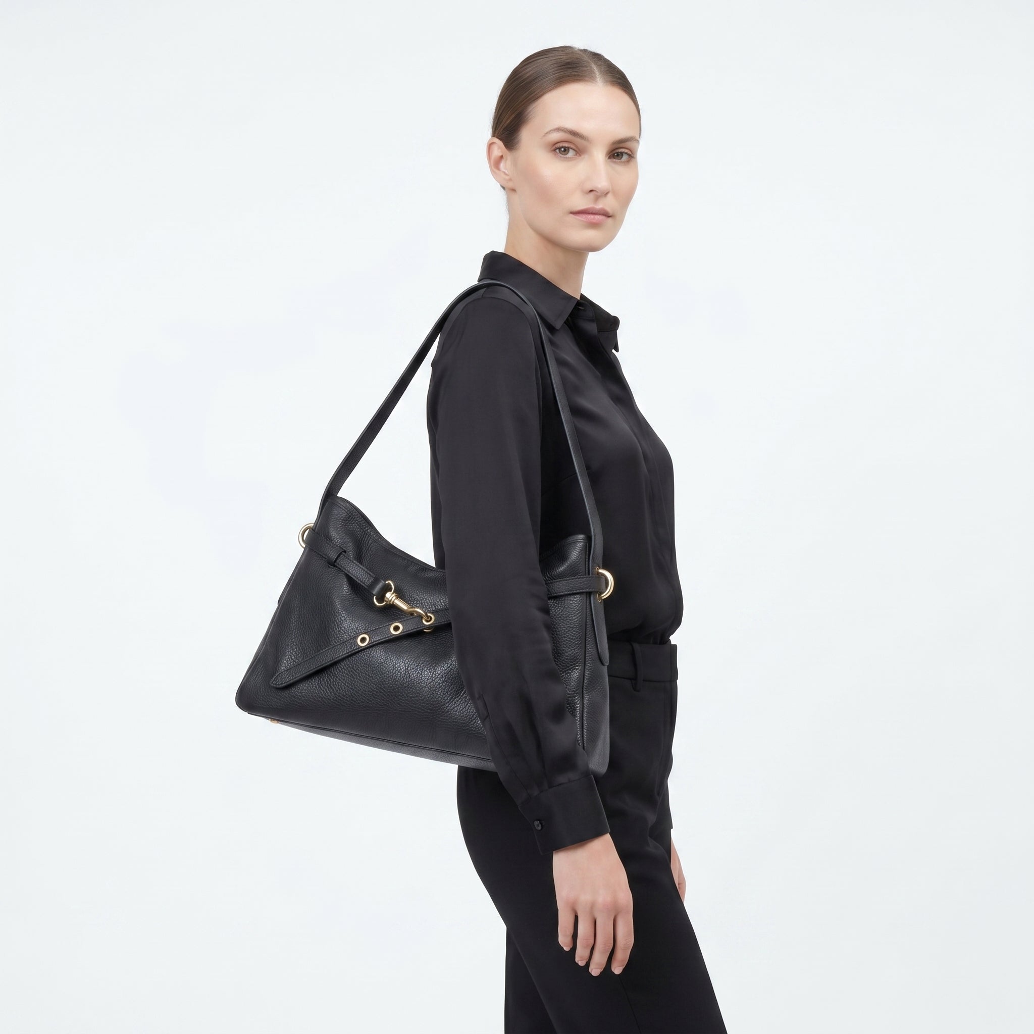 Allicia Borsa a Tracolla in Vera Pelle Made in Italy - Stile Donna Bags