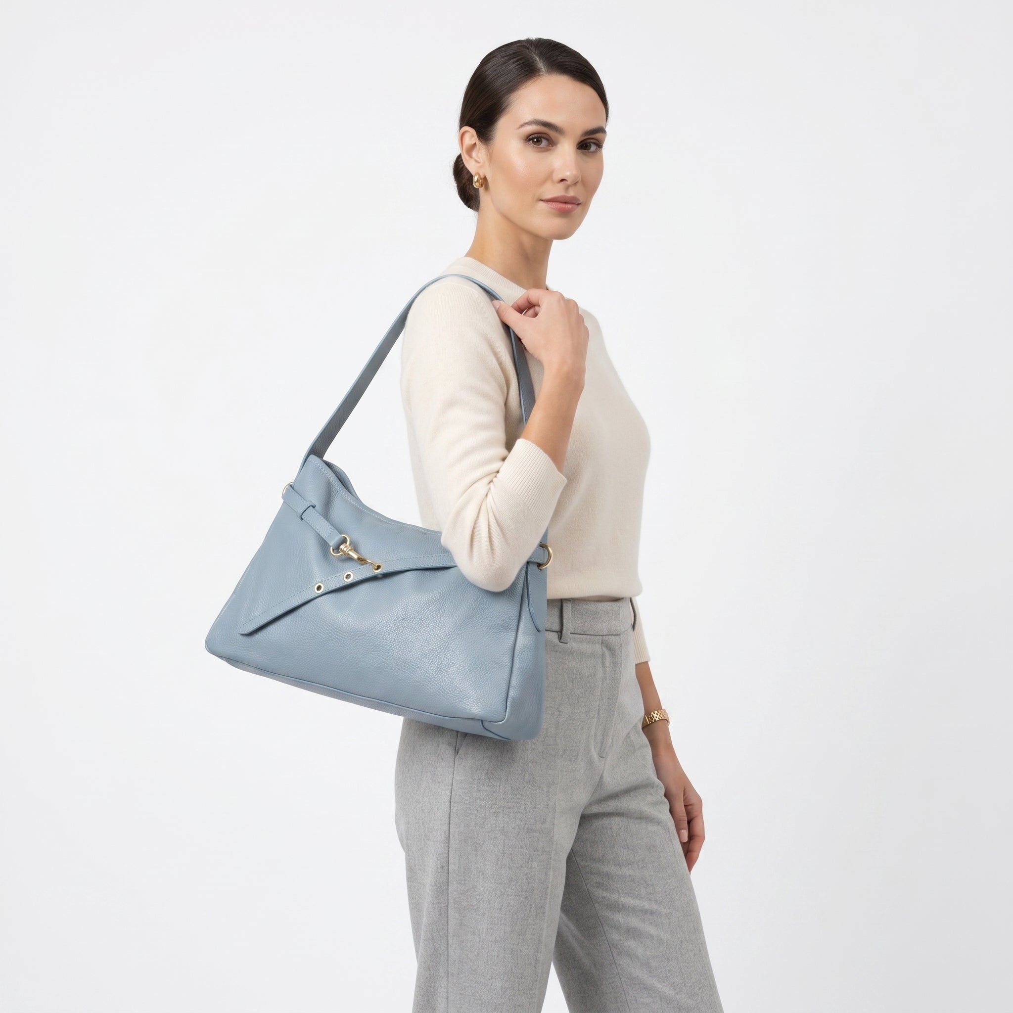 Allicia Borsa a Tracolla in Vera Pelle Made in Italy - Stile Donna Bags