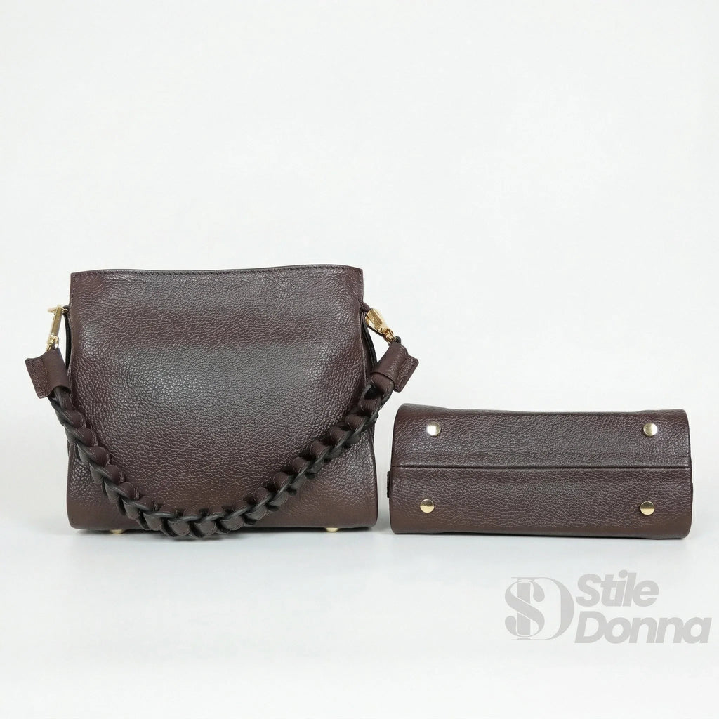 Amora Borsa a Spalla Classica in Vera Pelle - Stile Donna Bags