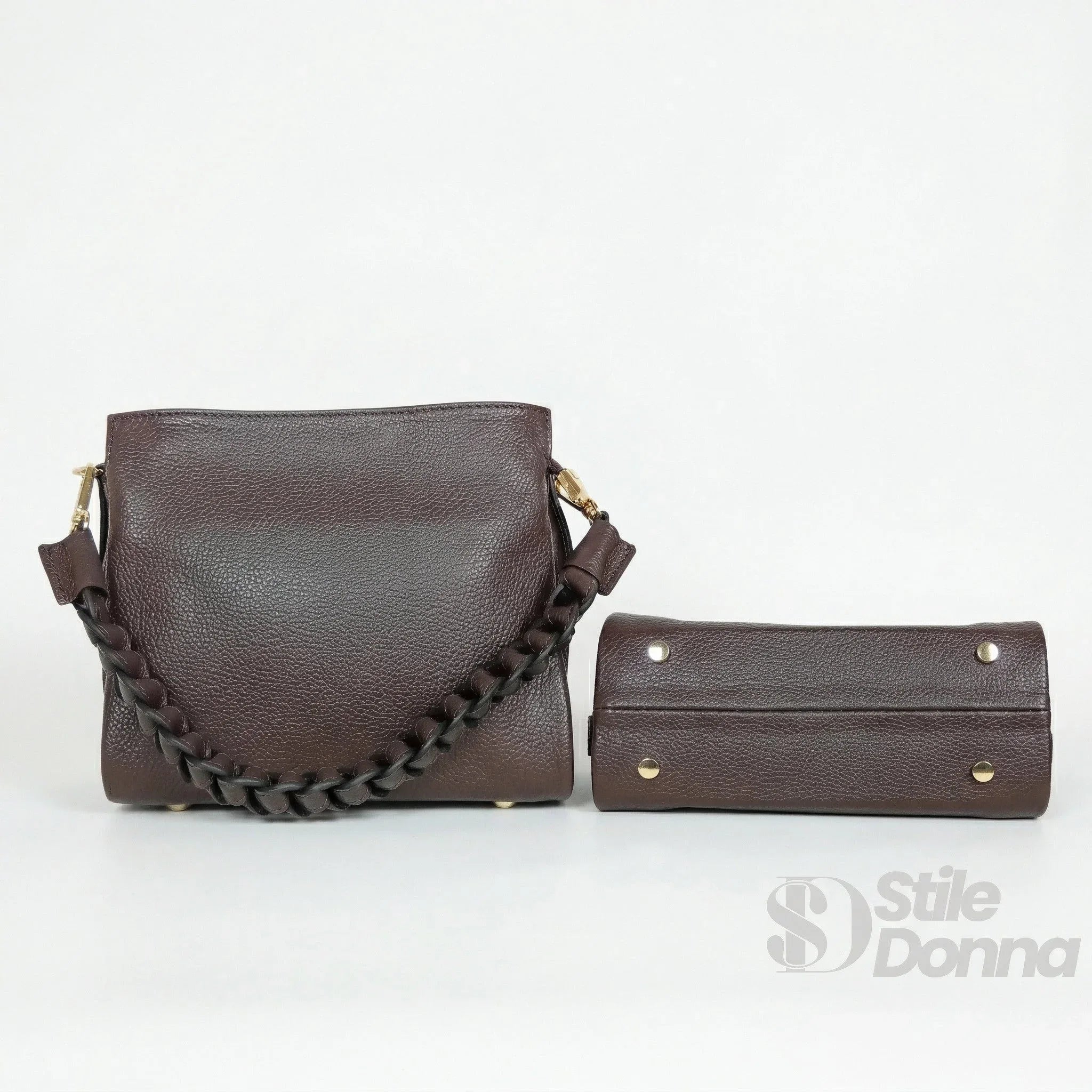 Amora Borsa a Spalla Classica in Vera Pelle - Stile Donna Bags