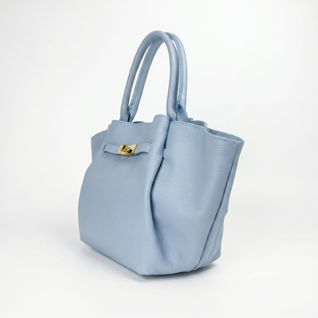 Azura Borsa Tote con Manico Superiore in Vera Pelle Made in Italy - Stile Donna Bags