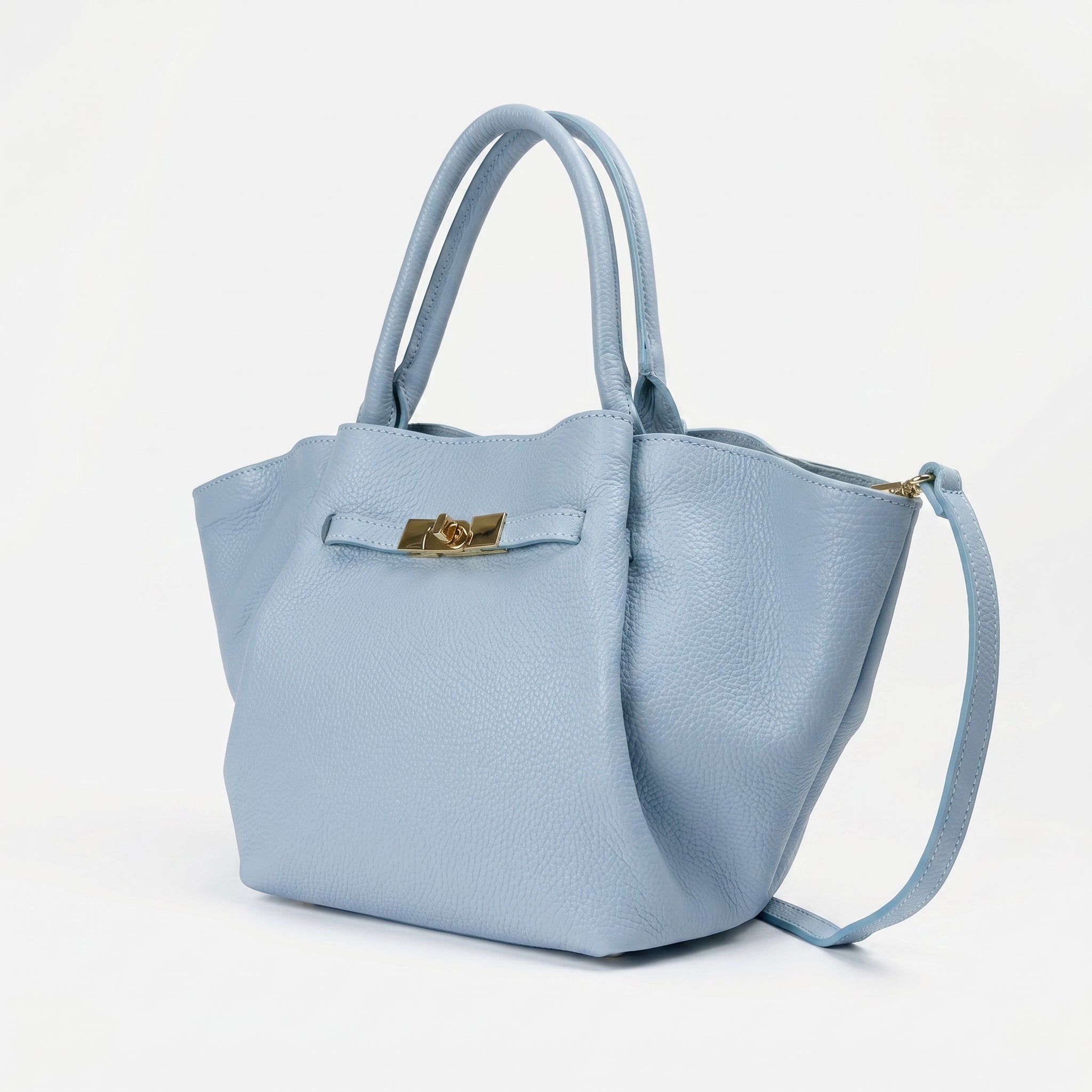 Azura Borsa Tote con Manico Superiore in Vera Pelle Made in Italy - Stile Donna Bags