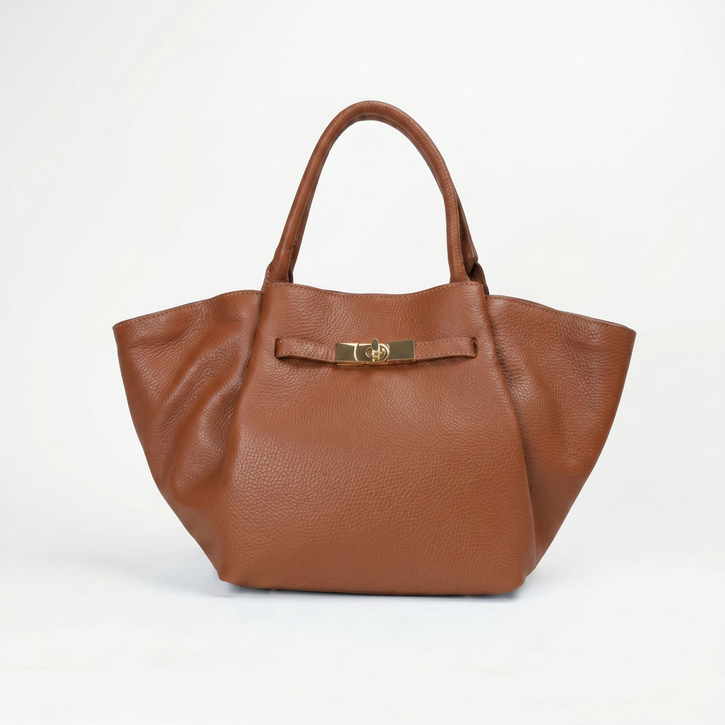Azura Borsa Tote con Manico Superiore in Vera Pelle Made in Italy - Stile Donna Bags