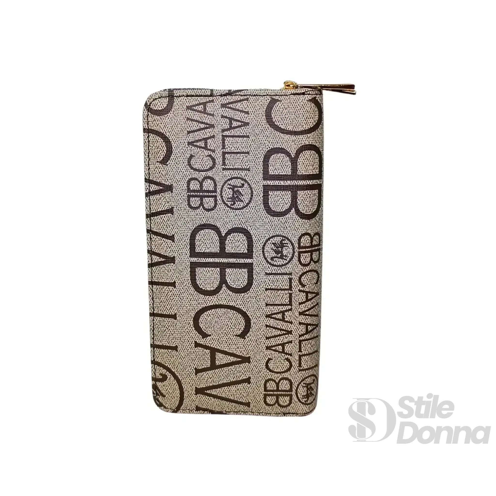 B.Cavalli Portafoglio in Ecopelle con Motivo Fantasia - Stile Donna Bags