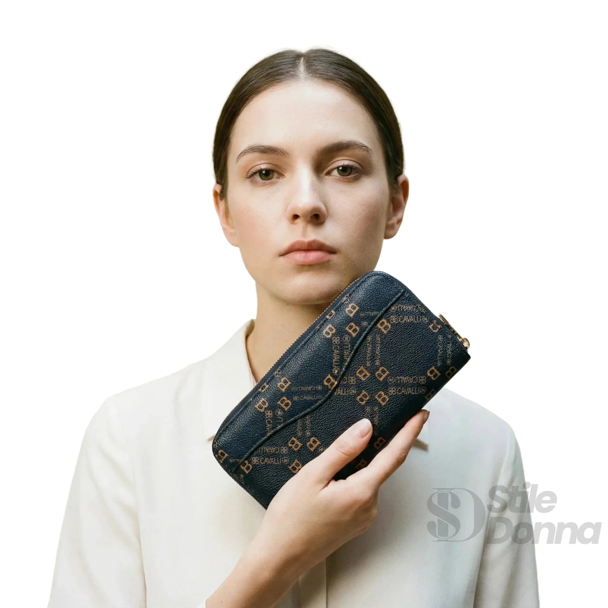 B.Cavalli Portafoglio in Ecopelle con Scomparti - Stile Donna Bags
