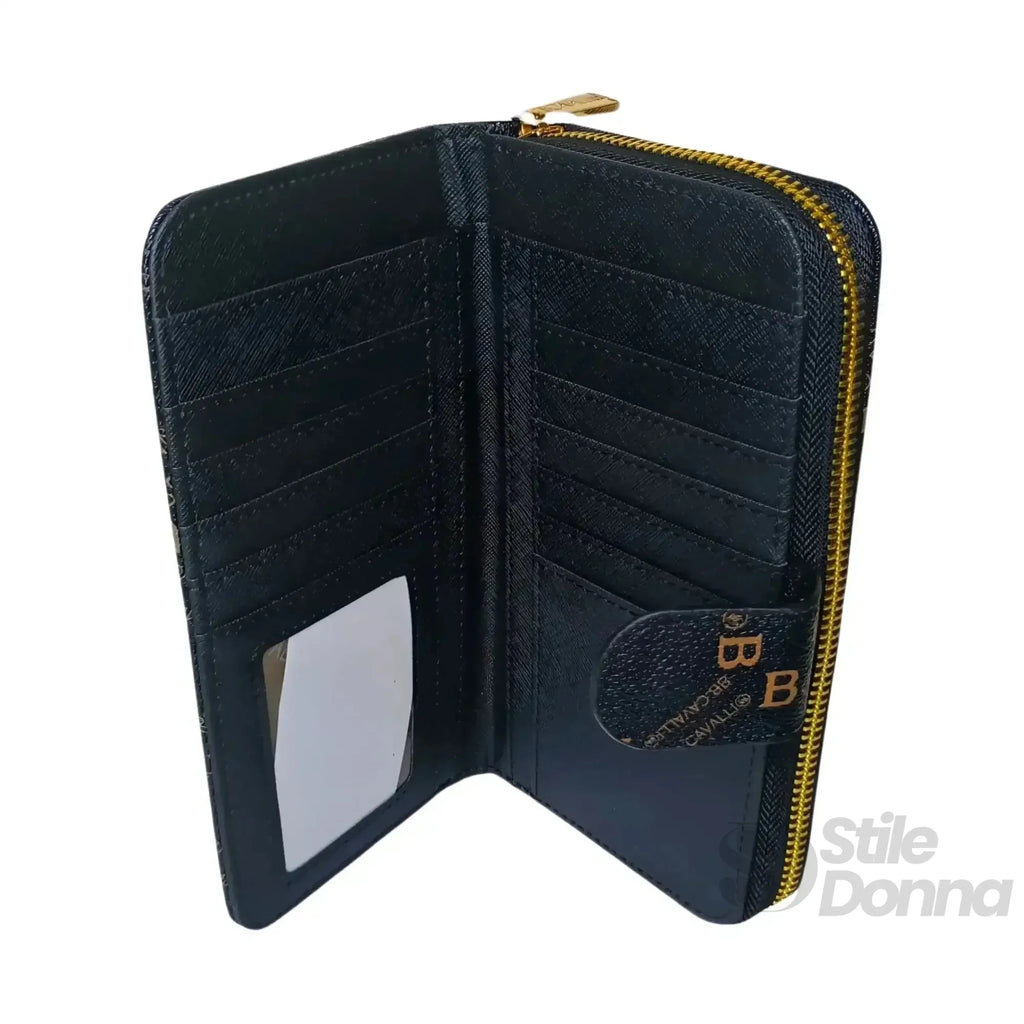 B.Cavalli Portafoglio in Ecopelle con Scomparti - Stile Donna Bags