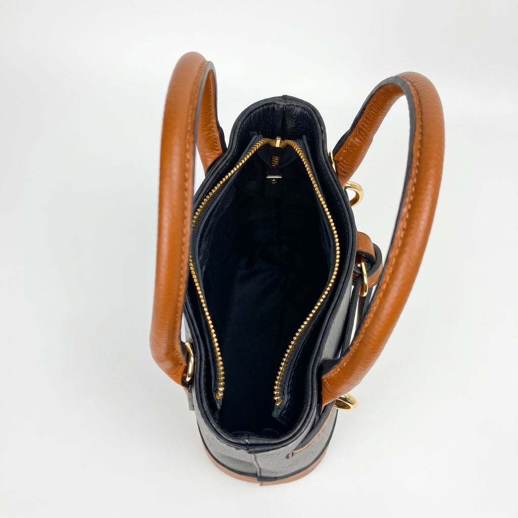 Borsa Bucky in Vera Pelle con Tracolla Regolabile - Stile Donna Bags