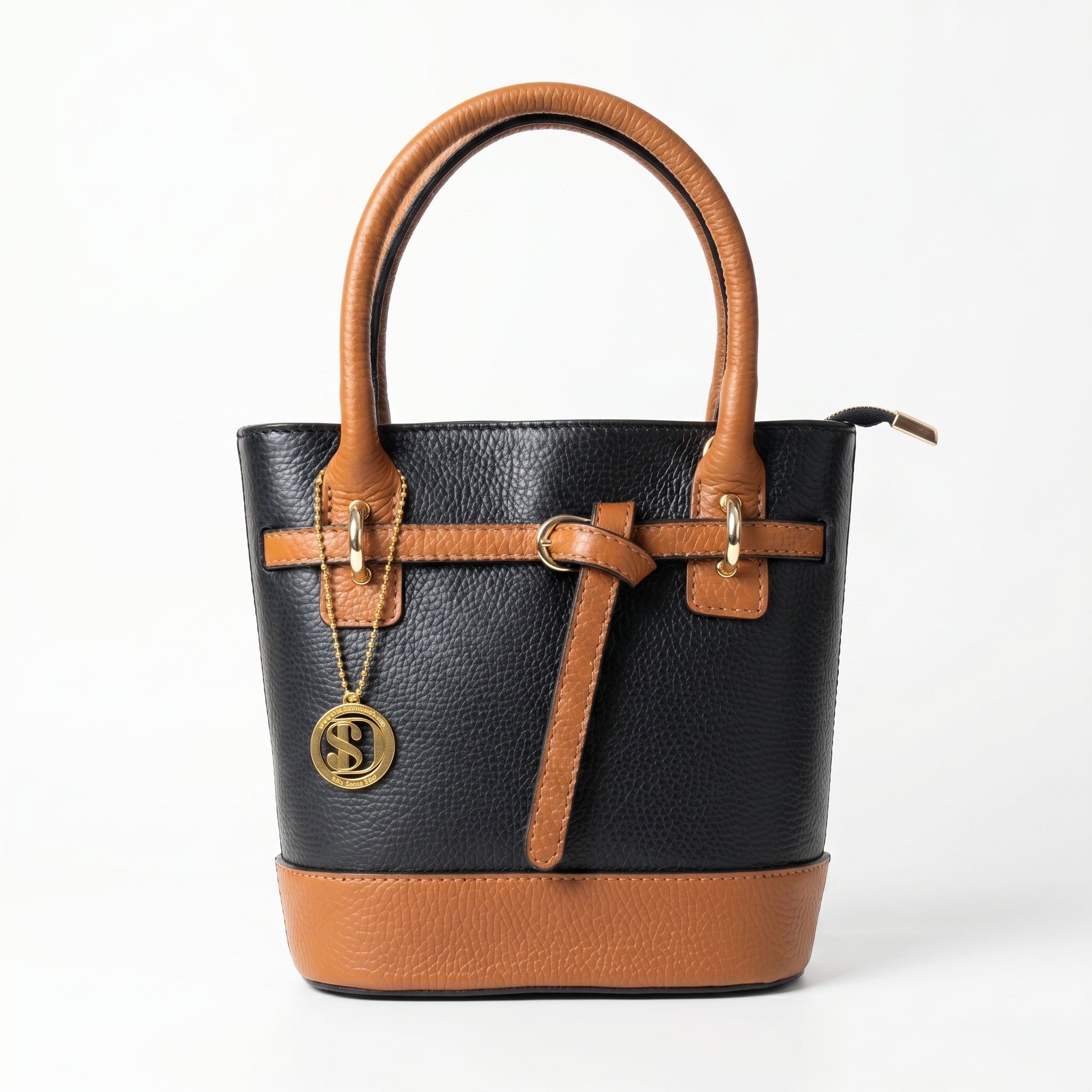 Borsa Bucky in Vera Pelle con Tracolla Regolabile - Stile Donna Bags