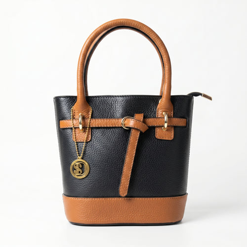Borsa Bucky in Vera Pelle con Tracolla Regolabile - Stile Donna Bags