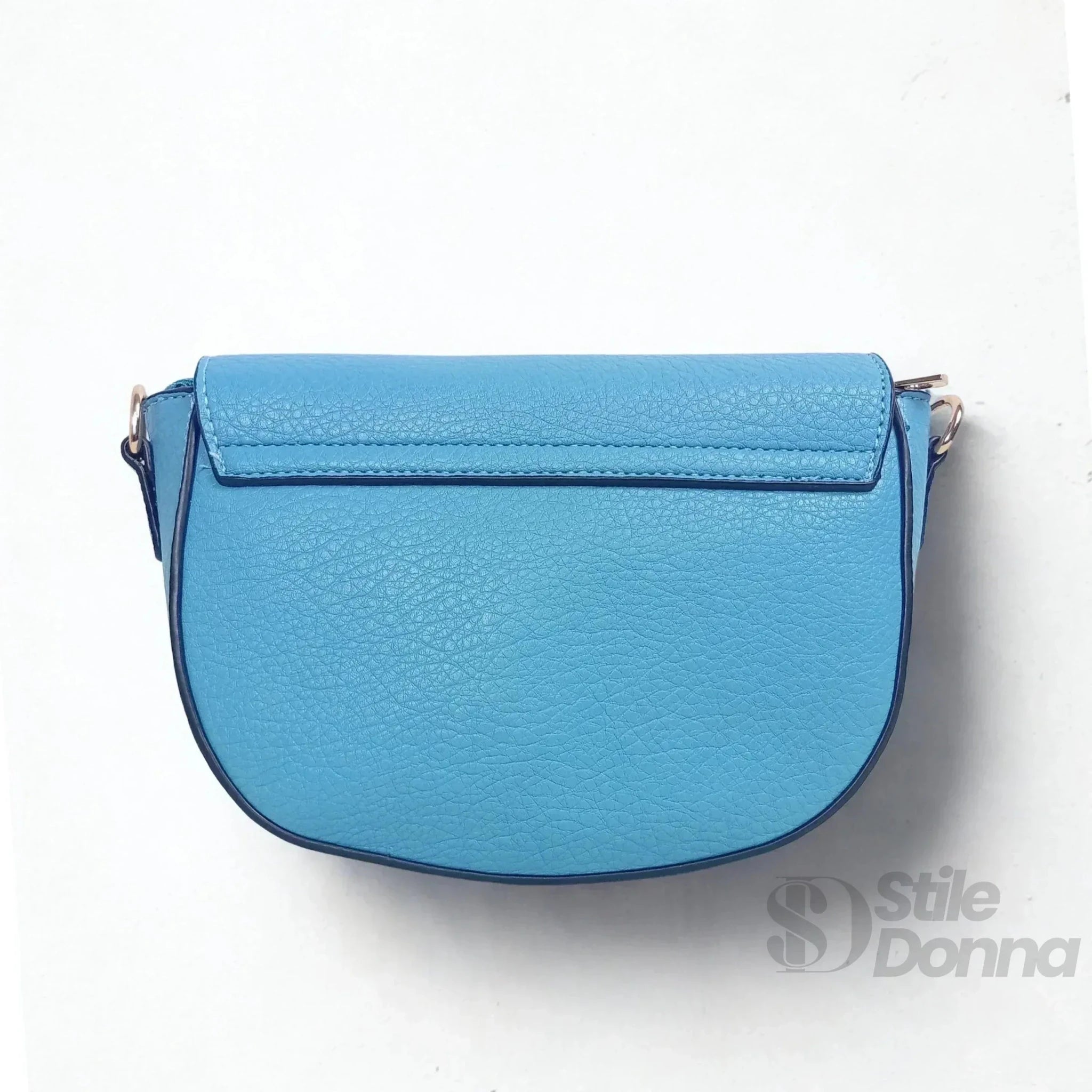 Borsa Crossbody in Ecopelle Azzurra con Chiusura Magnetica - Stile Donna Bags