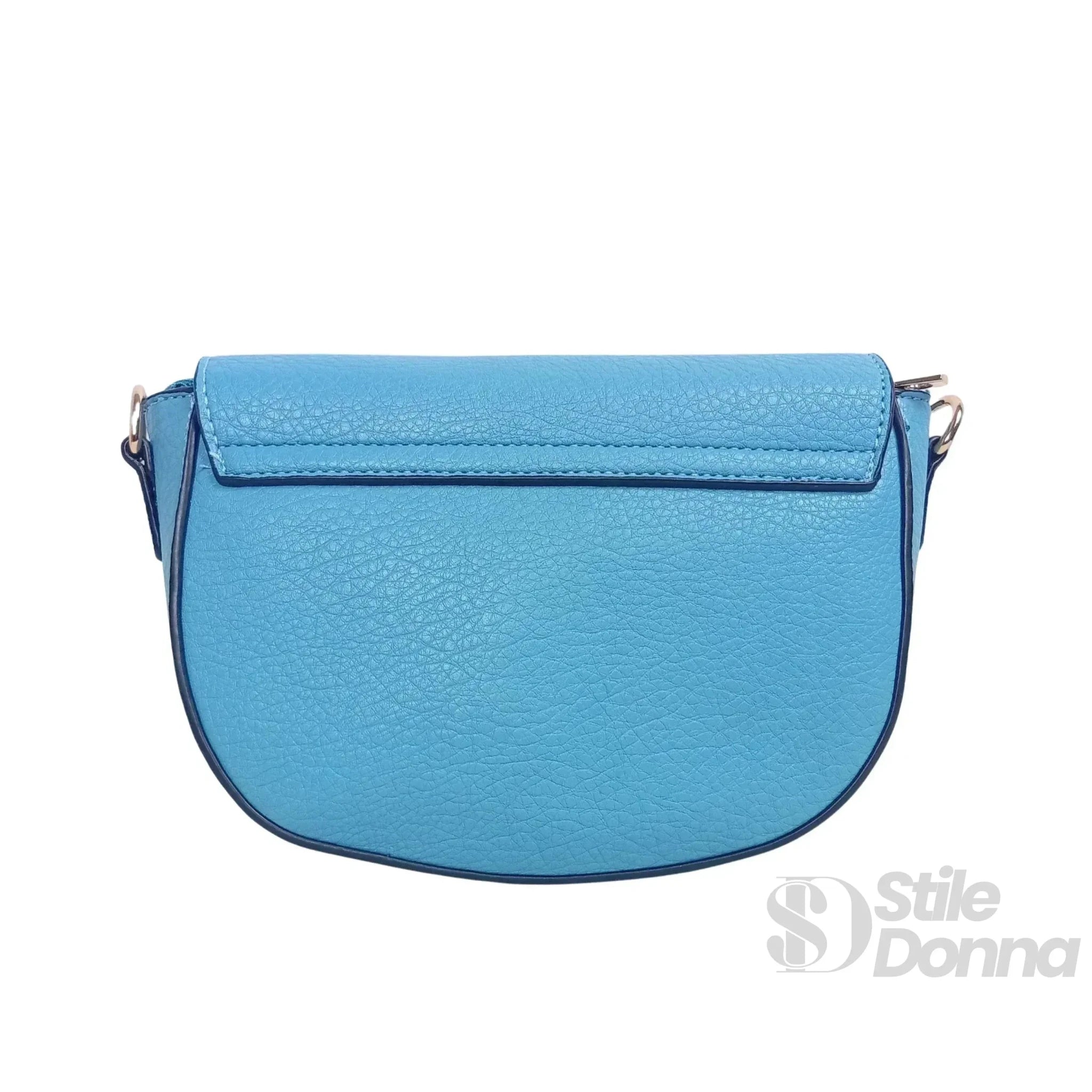 Borsa Crossbody in Ecopelle Azzurra con Chiusura Magnetica - Stile Donna Bags