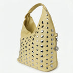 Borsa Grande Silver Dot in Ecopelle con Tracolla Regolabile - Stile Donna Bags