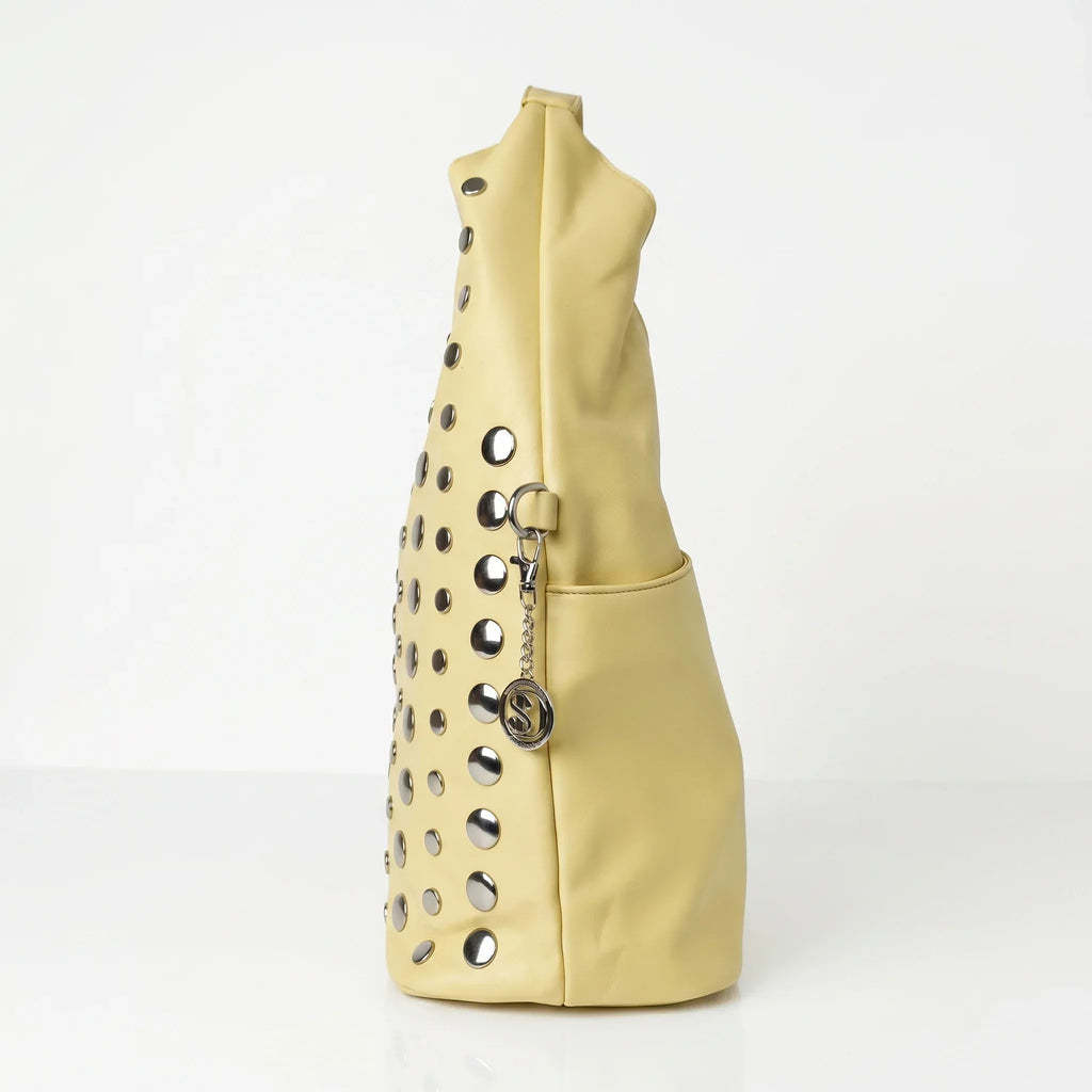 Borsa Grande Silver Dot in Ecopelle con Tracolla Regolabile - Stile Donna Bags