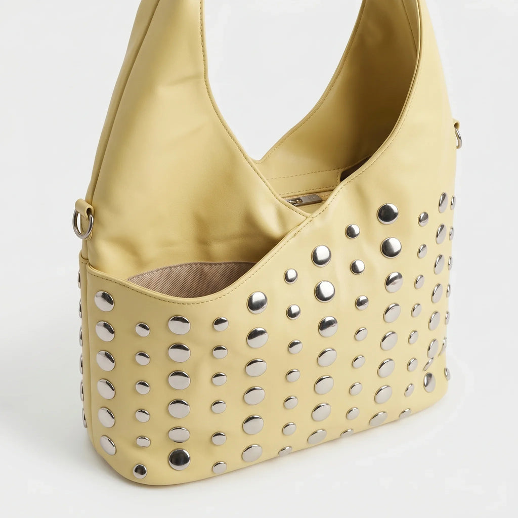 Borsa Grande Silver Dot in Ecopelle con Tracolla Regolabile - Stile Donna Bags
