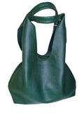 Borsa Hobo Capiente in Ecopelle con Chiusura a Cerniera - Stile Donna Bags