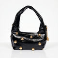 Coconuda Borsa Hobo Nera con Borchie Dorate - Stile Donna Bags