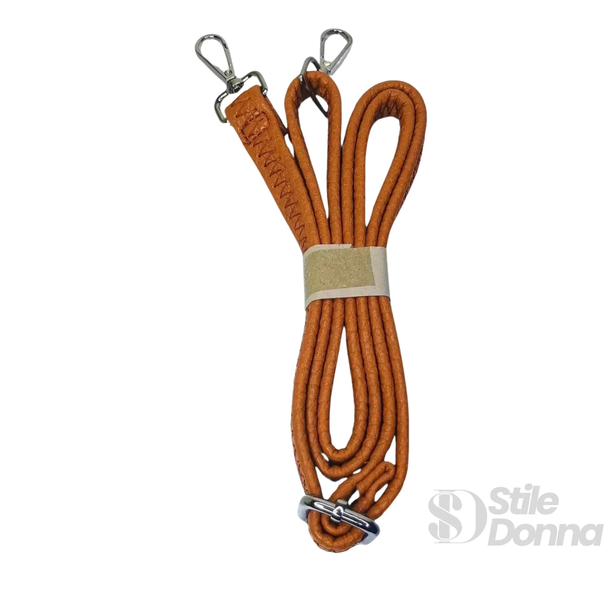 Borsa Hobo in Ecopelle Marrone con Chiusura a Zip e Tracolla Regolabile - Stile Donna Bags