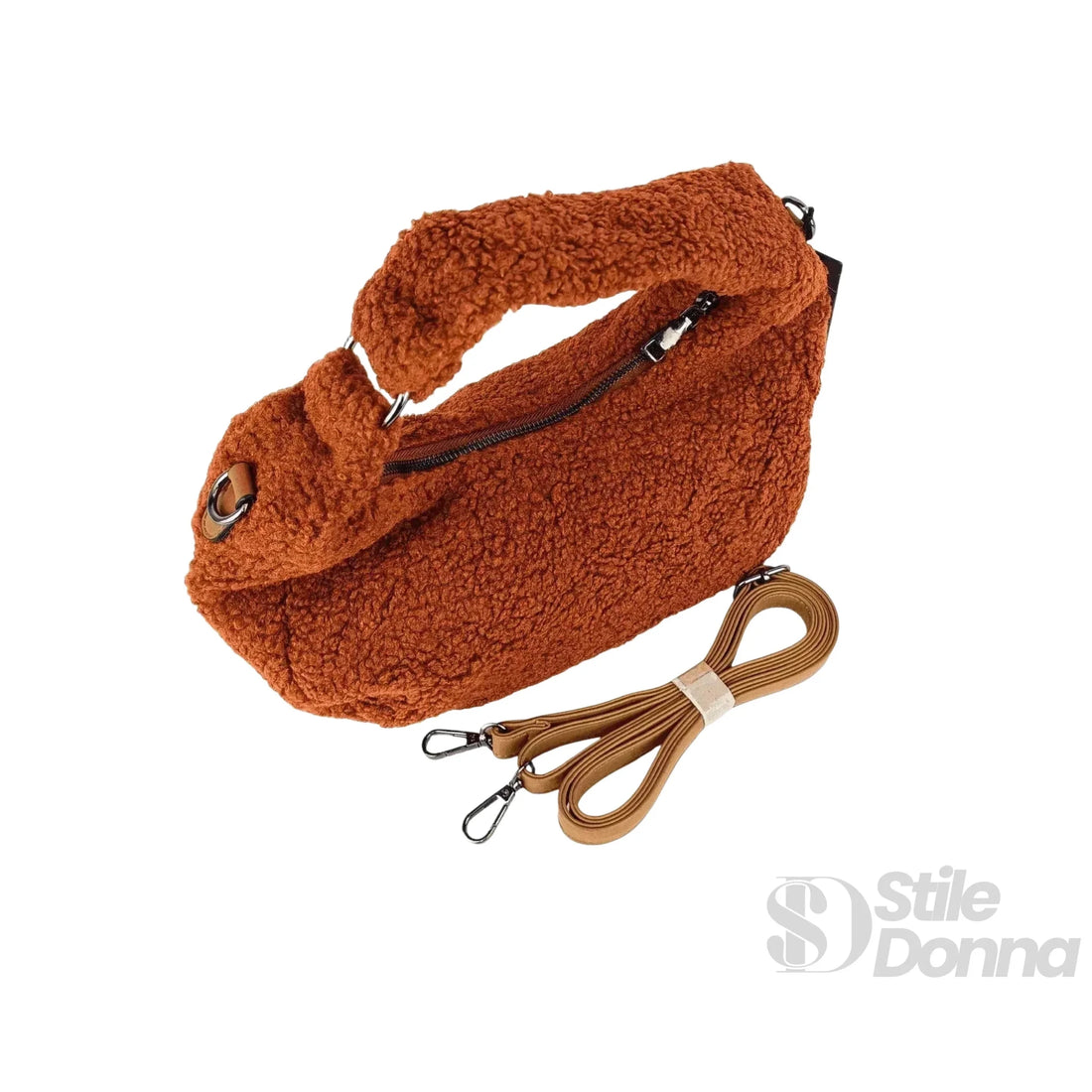 Stile Donna Bags - Bolsa Hobo con Estampado de Osito Marrón