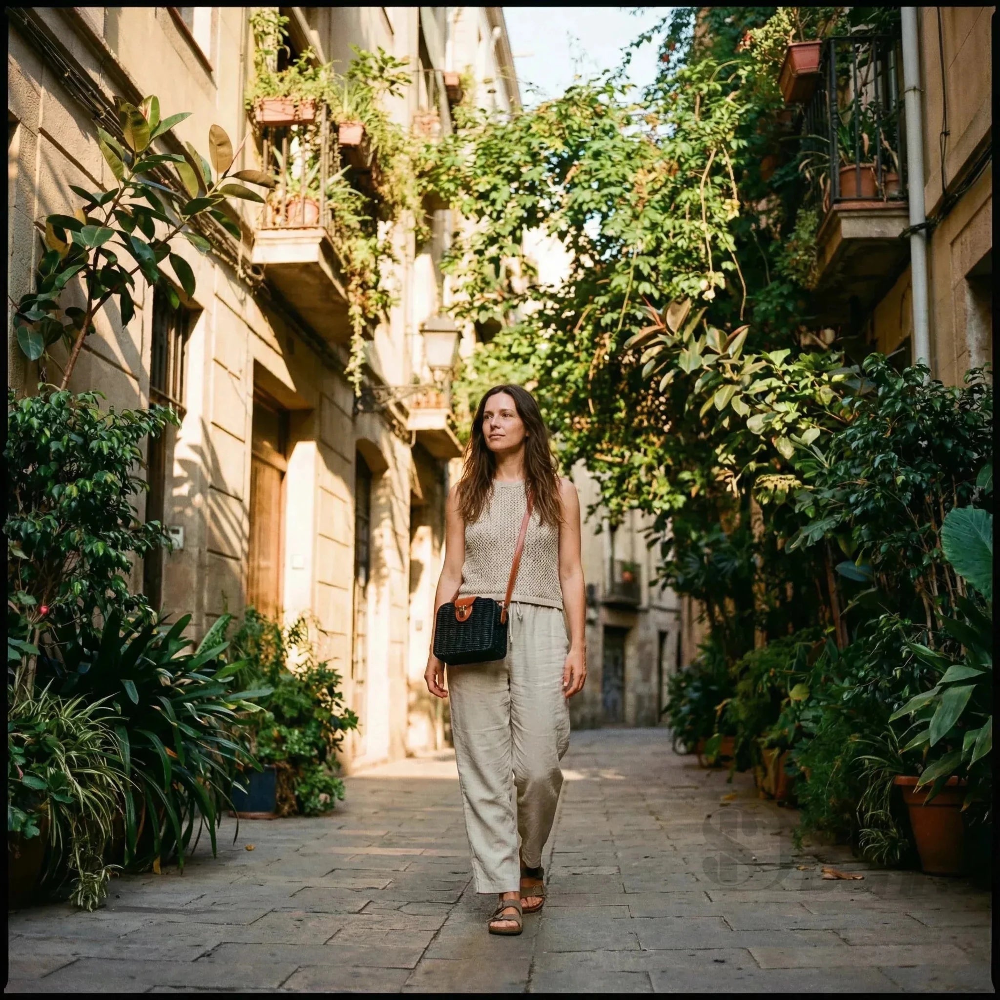 Borsa Intrecciata a Scatola in Paglia e Ecopelle - Stile Donna Bags
