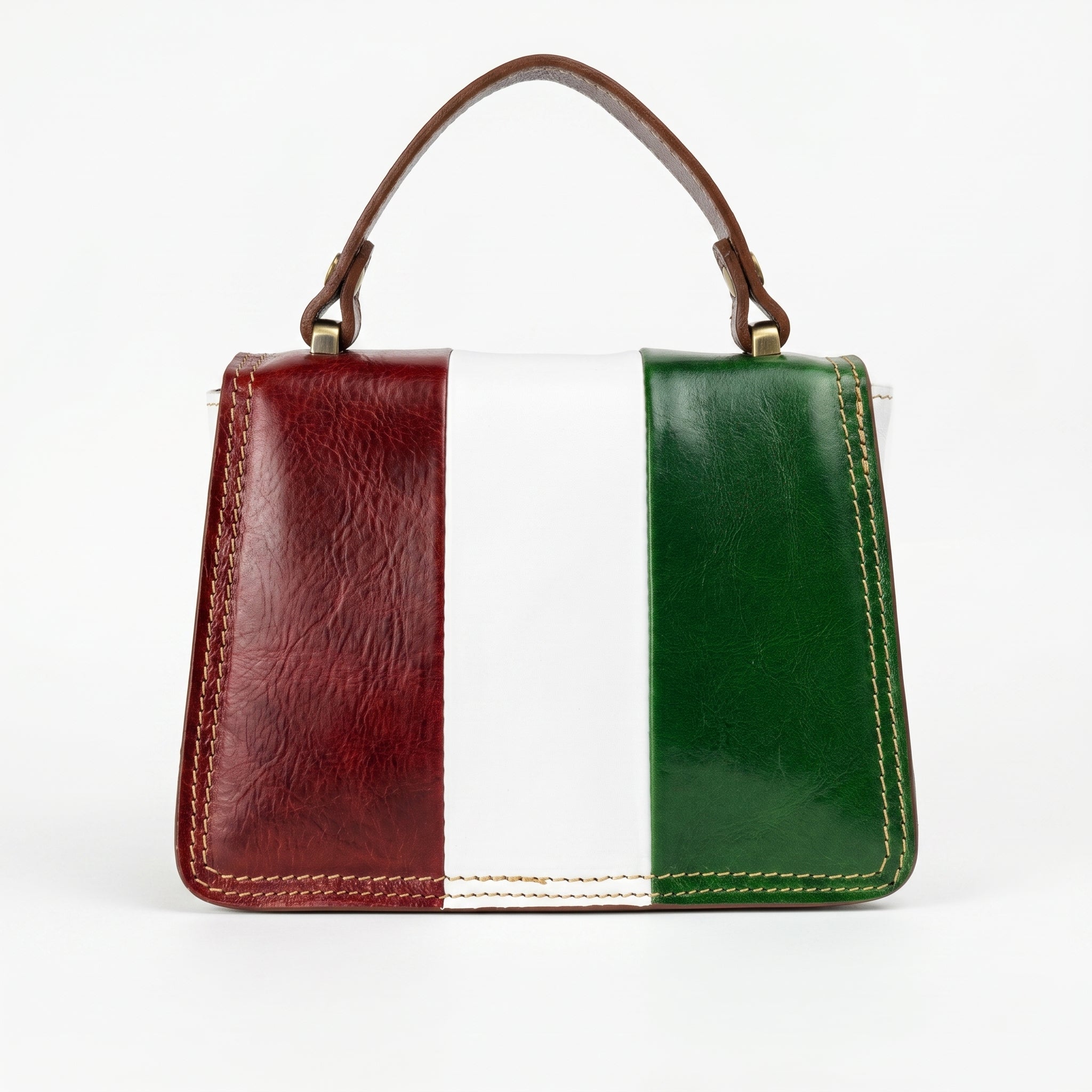 Borsa Mini Torre in Vera Pelle con Chiusura Magnetica - Stile Donna Bags