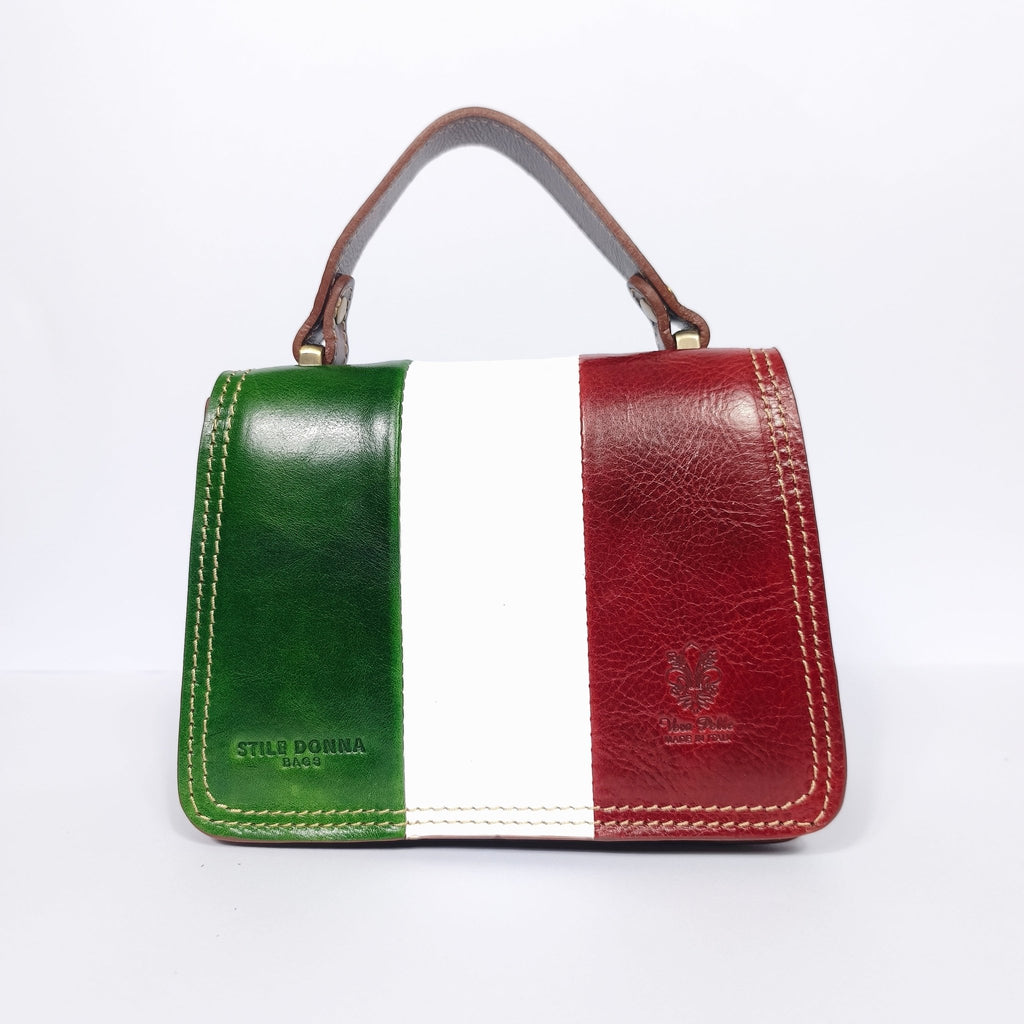 Borsa Mini Torre in Vera Pelle con Chiusura Magnetica - Stile Donna Bags