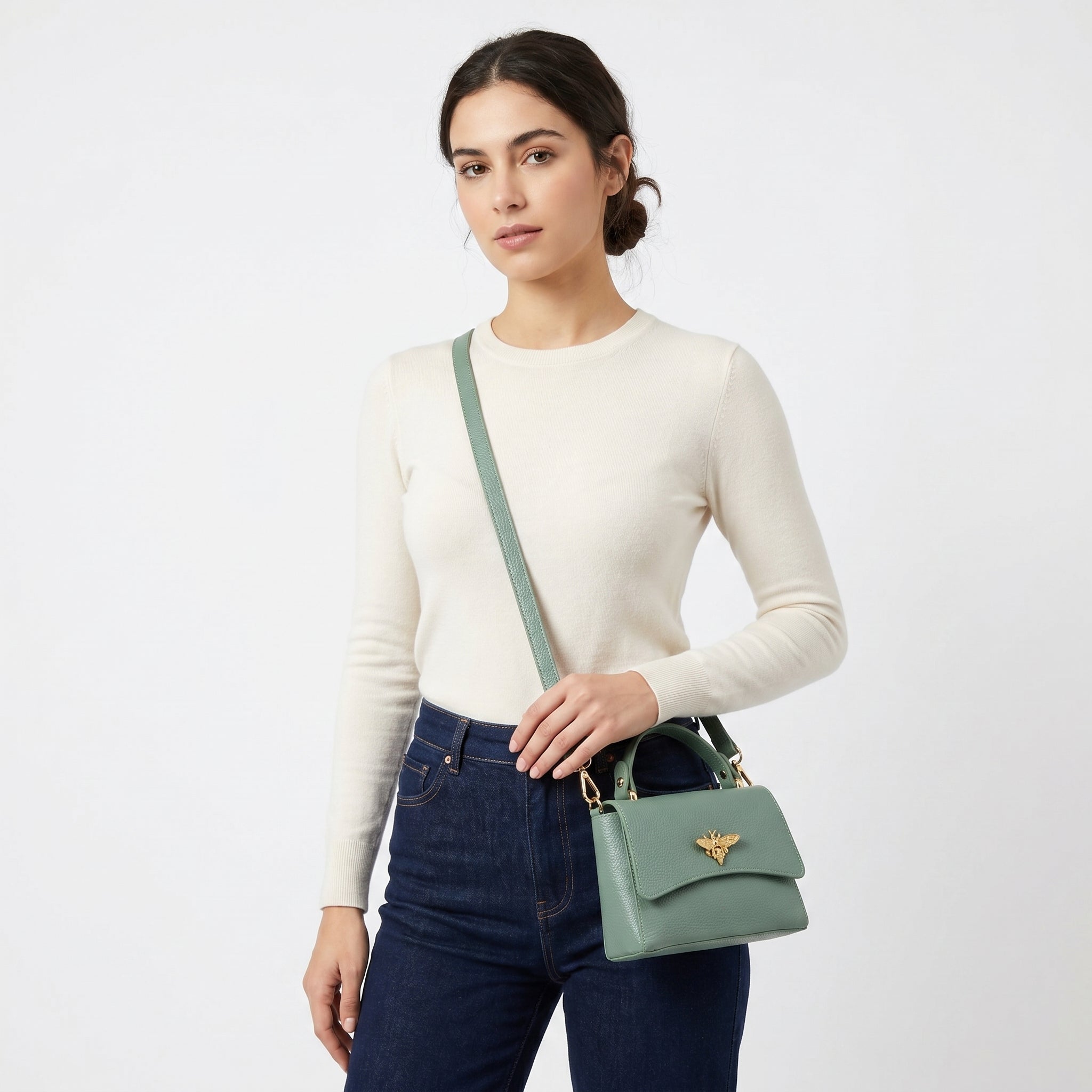 Borsa Mini a Farfalla in Vera Pelle Made in Italy - Stile Donna Bags