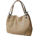 Borsa Shopper in Ecopelle Ampia con Fodera per Laptop - Stile Donna Bags
