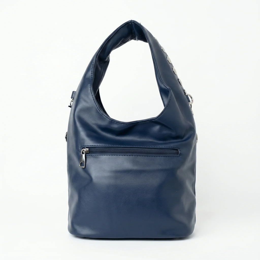 Borsa Silver Dot Media in Ecopelle con Tracolla Regolabile - Stile Donna Bags