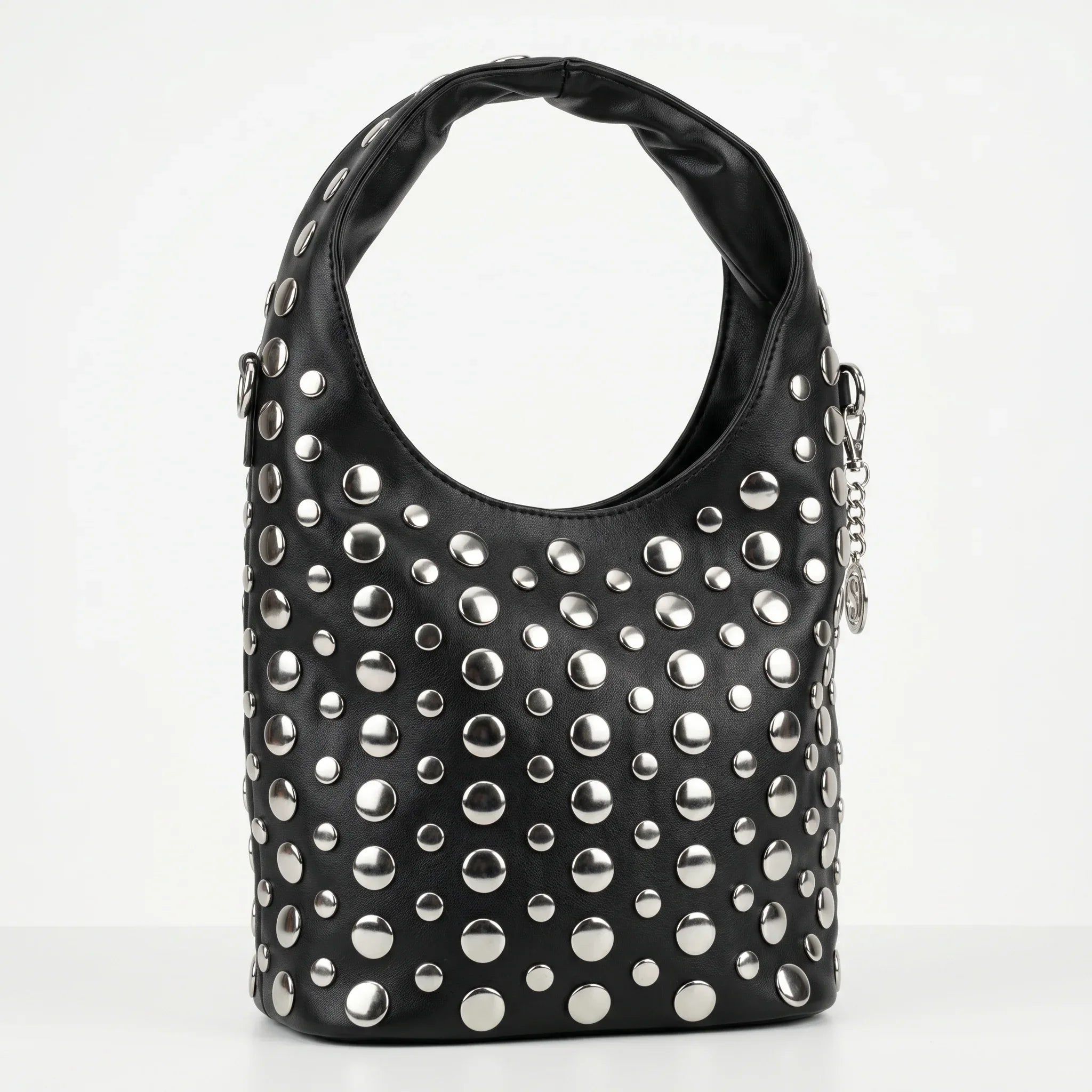 Borsa Silver Dot Media in Ecopelle con Tracolla Regolabile - Stile Donna Bags