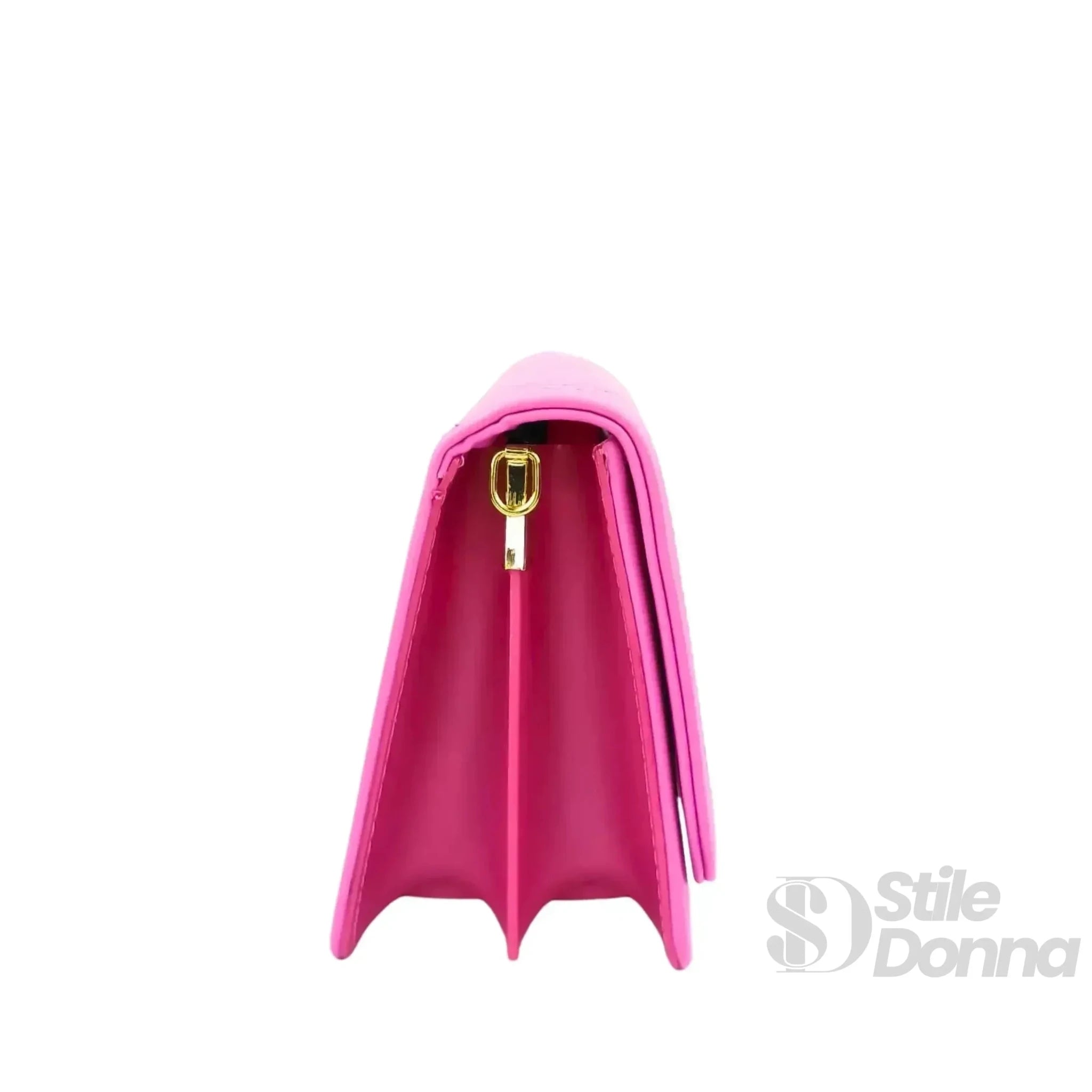 Borsa Trapuntata con Design a Triangoli e Tracolla in Ecopelle - Stile Donna Bags