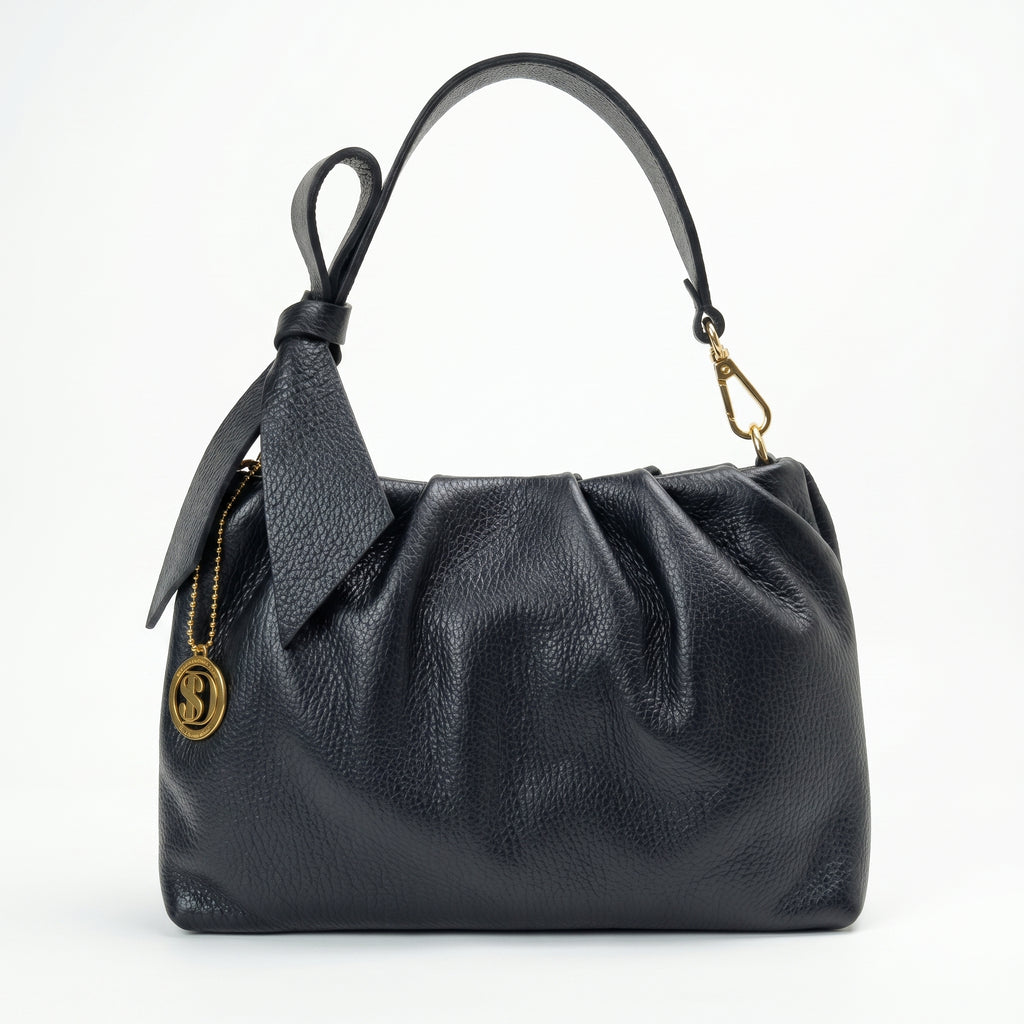 Borsa Verona in Vera Pelle Artigianale con Accessori Dorati - Stile Donna Bags