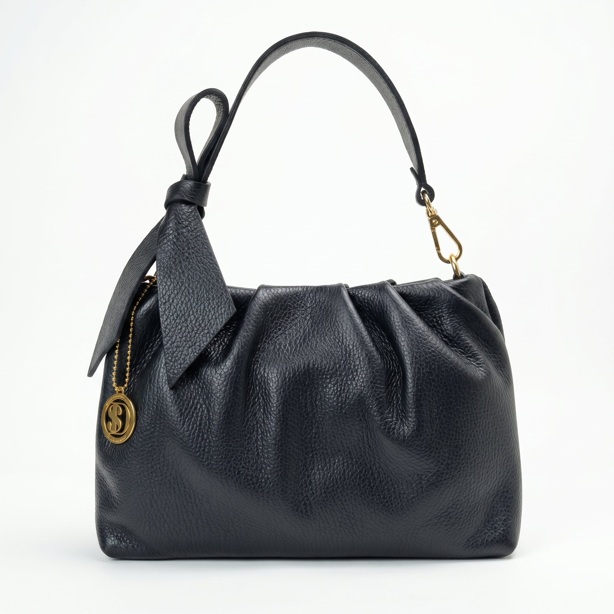 Borsa Verona in Vera Pelle Artigianale con Accessori Dorati - Stile Donna Bags