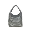 Borsa a Mano in Ecopelle Intrecciata con Tracolla Regolabile - Stile Donna Bags