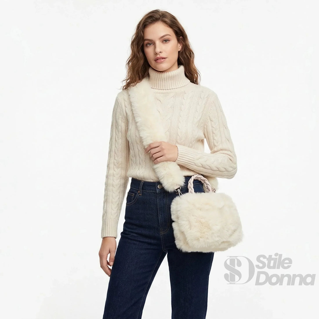 Stile Donna Bags – kabelka z umelej kožušiny