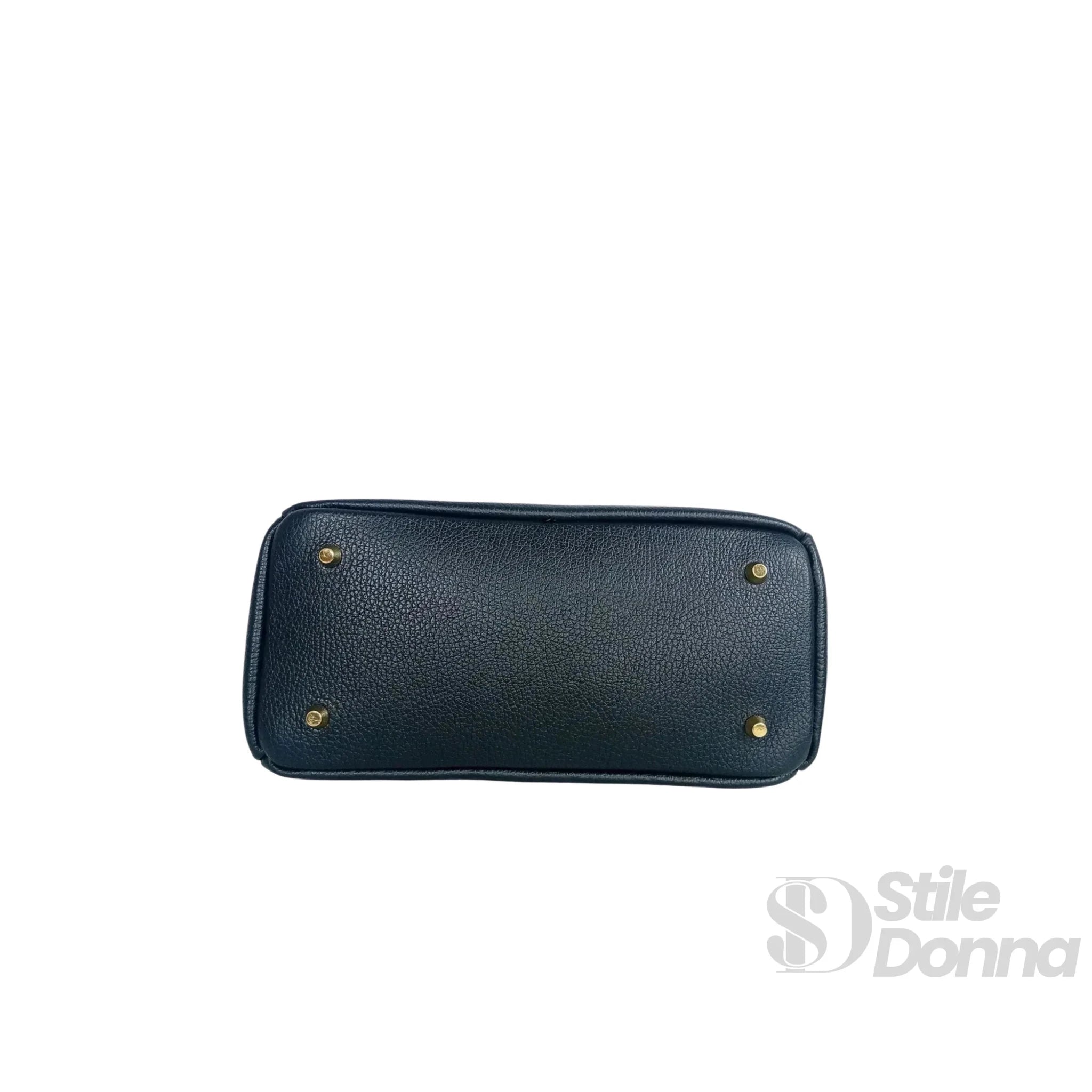 Borsa a Mano in Vera Pelle Made in Italy con Hardware Dorato - Stile Donna Bags