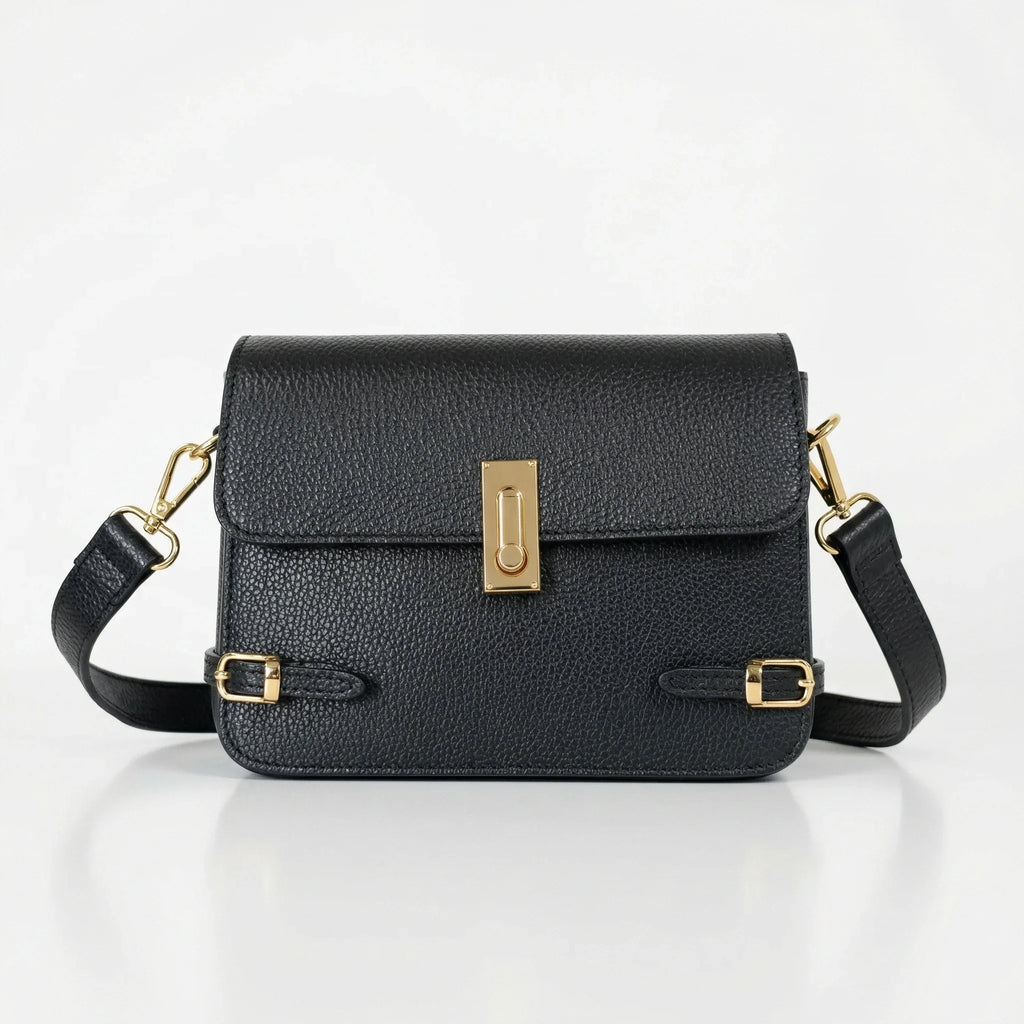 Borsa a Tracolla Buckle Up in Vera Pelle Regolabile - Stile Donna Bags