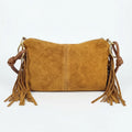Borsa a Tracolla Camilla Boho in Pelle Scamosciata con Frange - Stile Donna Bags