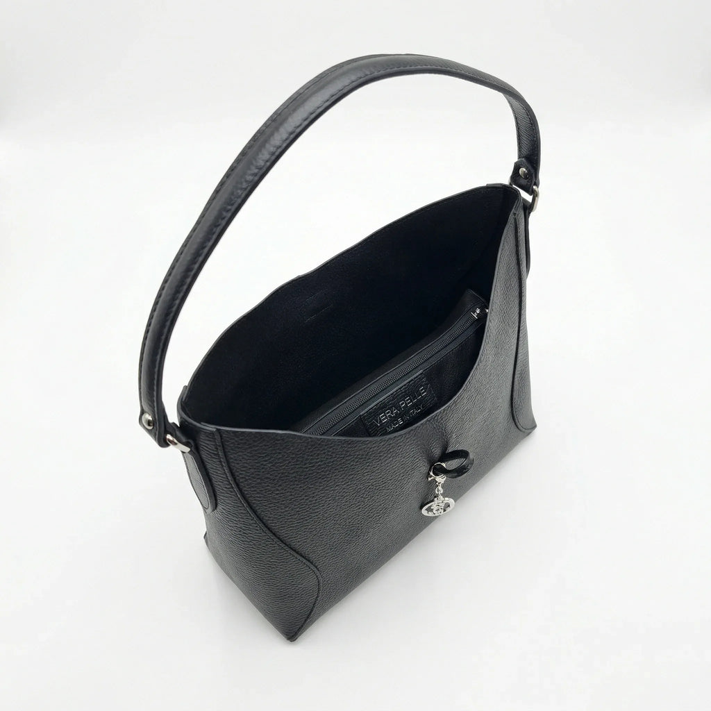 Borsa a Tracolla Lorenza in Vera Pelle Grande Capiente - Stile Donna Bags