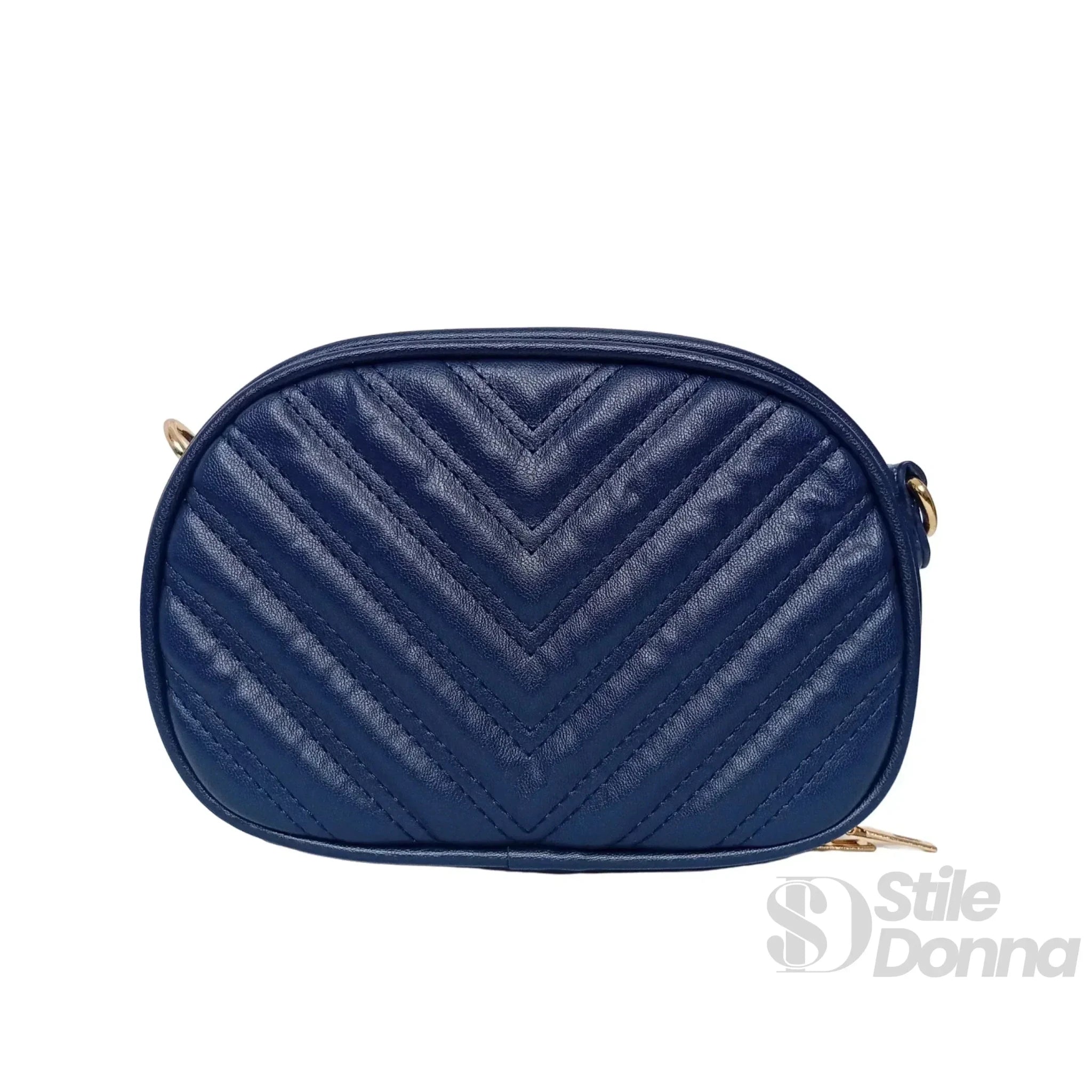 Borsa a Tracolla Ovale Trapuntata in Ecopelle Leggera - Stile Donna Bags
