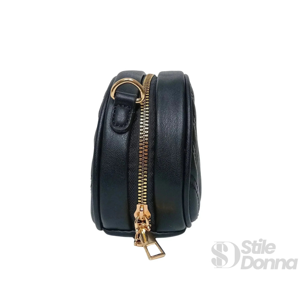 Borsa a Tracolla Ovale Trapuntata in Ecopelle Leggera - Stile Donna Bags