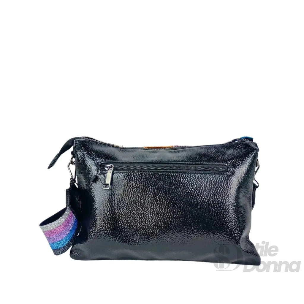 Borsa a Tracolla in Ecopelle Arcobaleno Metallizzata - Stile Donna Bags