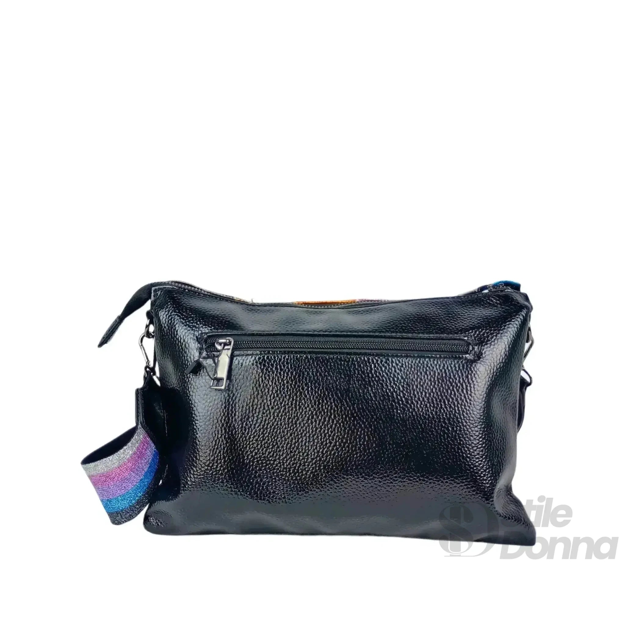 Borsa a Tracolla in Ecopelle Arcobaleno Metallizzata - Stile Donna Bags