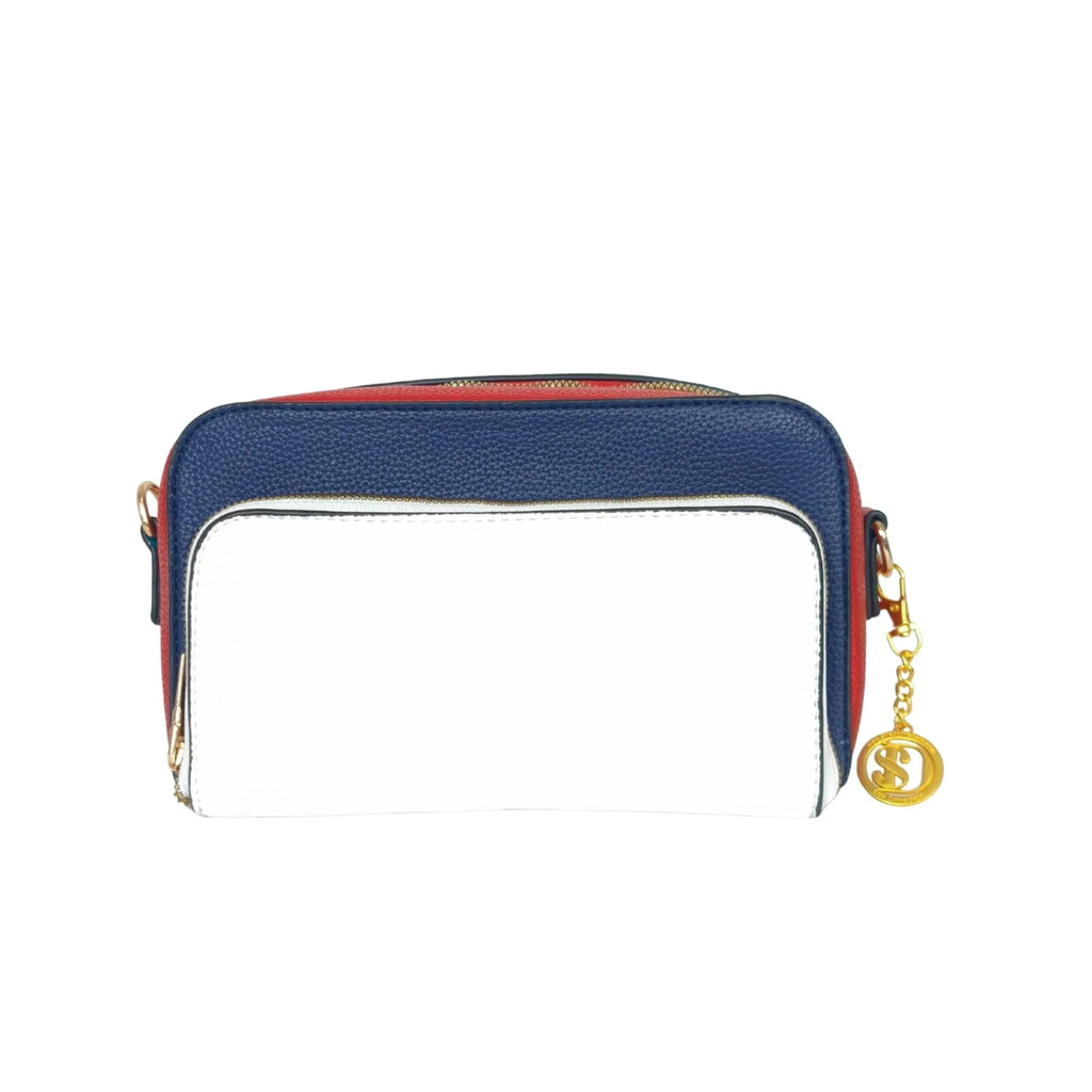 Borsa a Tracolla in Ecopelle Tricolore - Stile Donna Bags