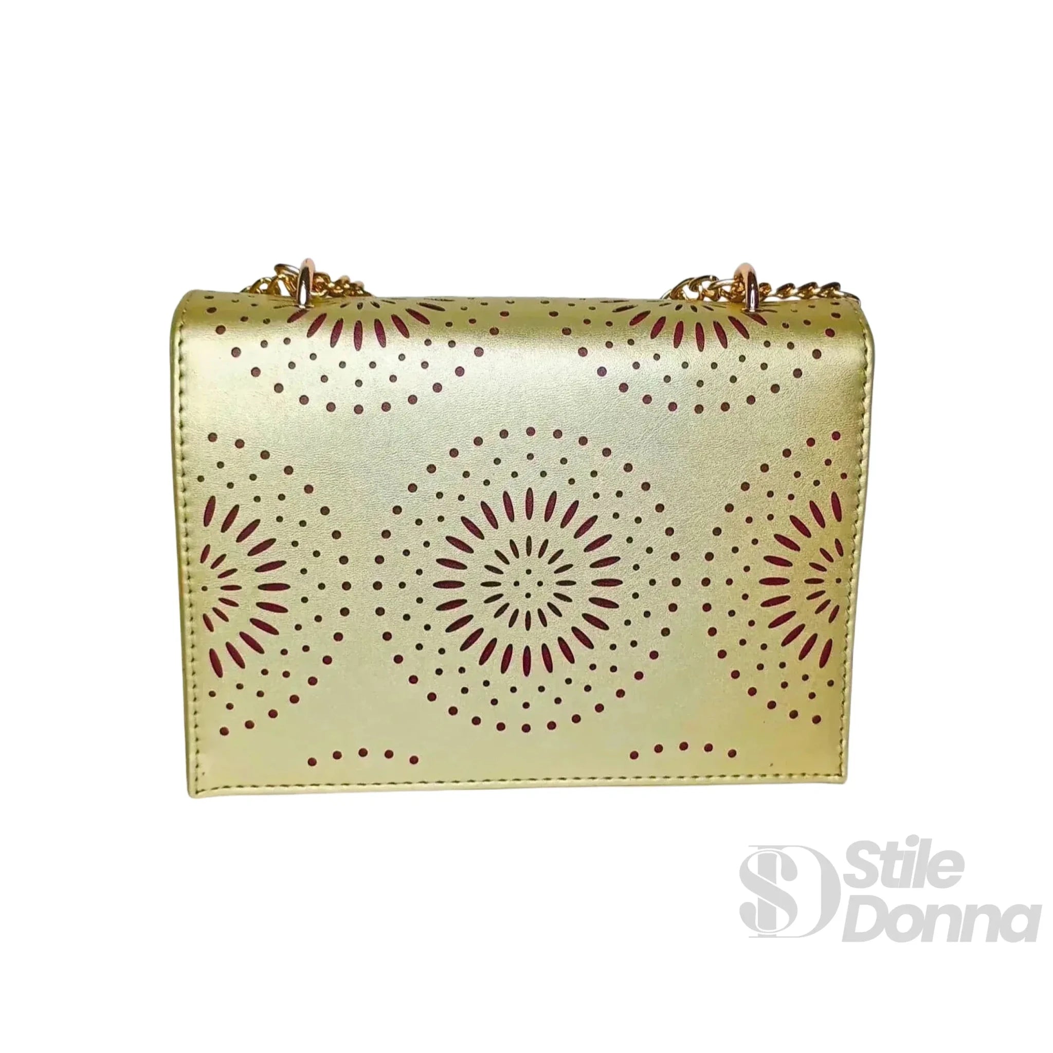Borsa a Tracolla in Ecopelle con Catena Elegante e Versatile - Stile Donna Bags