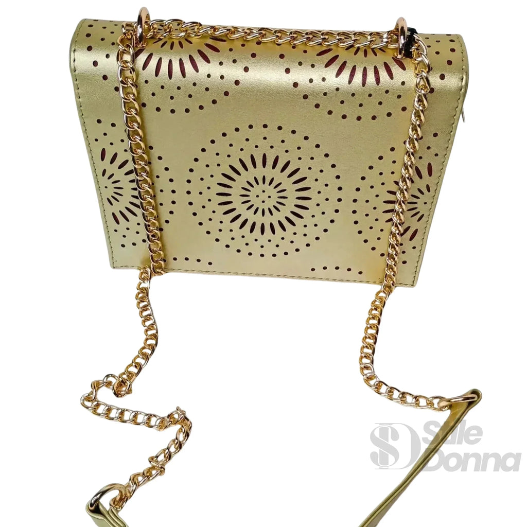Borsa a Tracolla in Ecopelle con Catena Elegante e Versatile - Stile Donna Bags