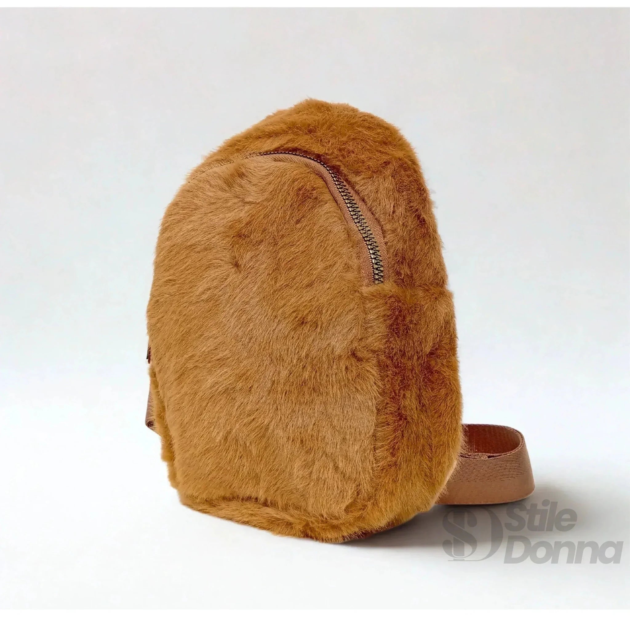 Borsa a Tracolla in Pelliccia Sintetica Morbida per Giorno e Sera - Stile Donna Bags