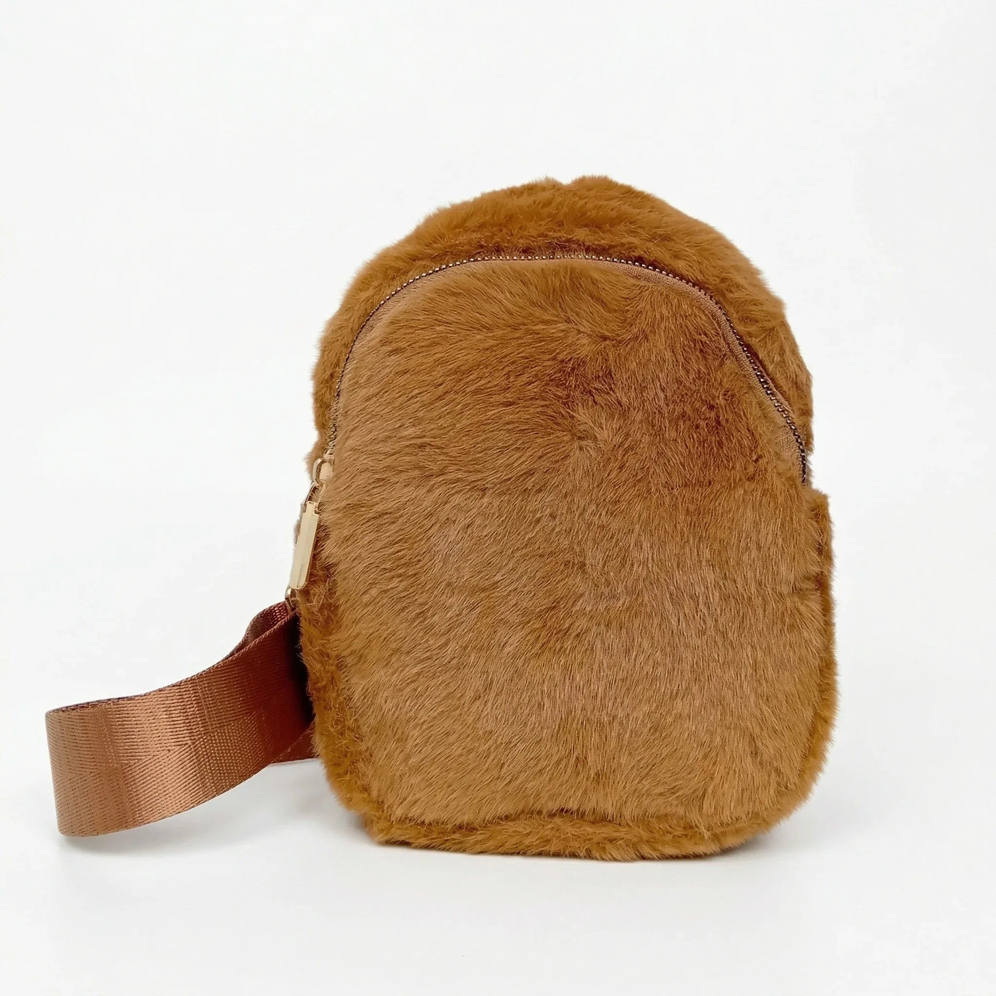 Borsa a Tracolla in Pelliccia Sintetica Morbida per Giorno e Sera - Stile Donna Bags