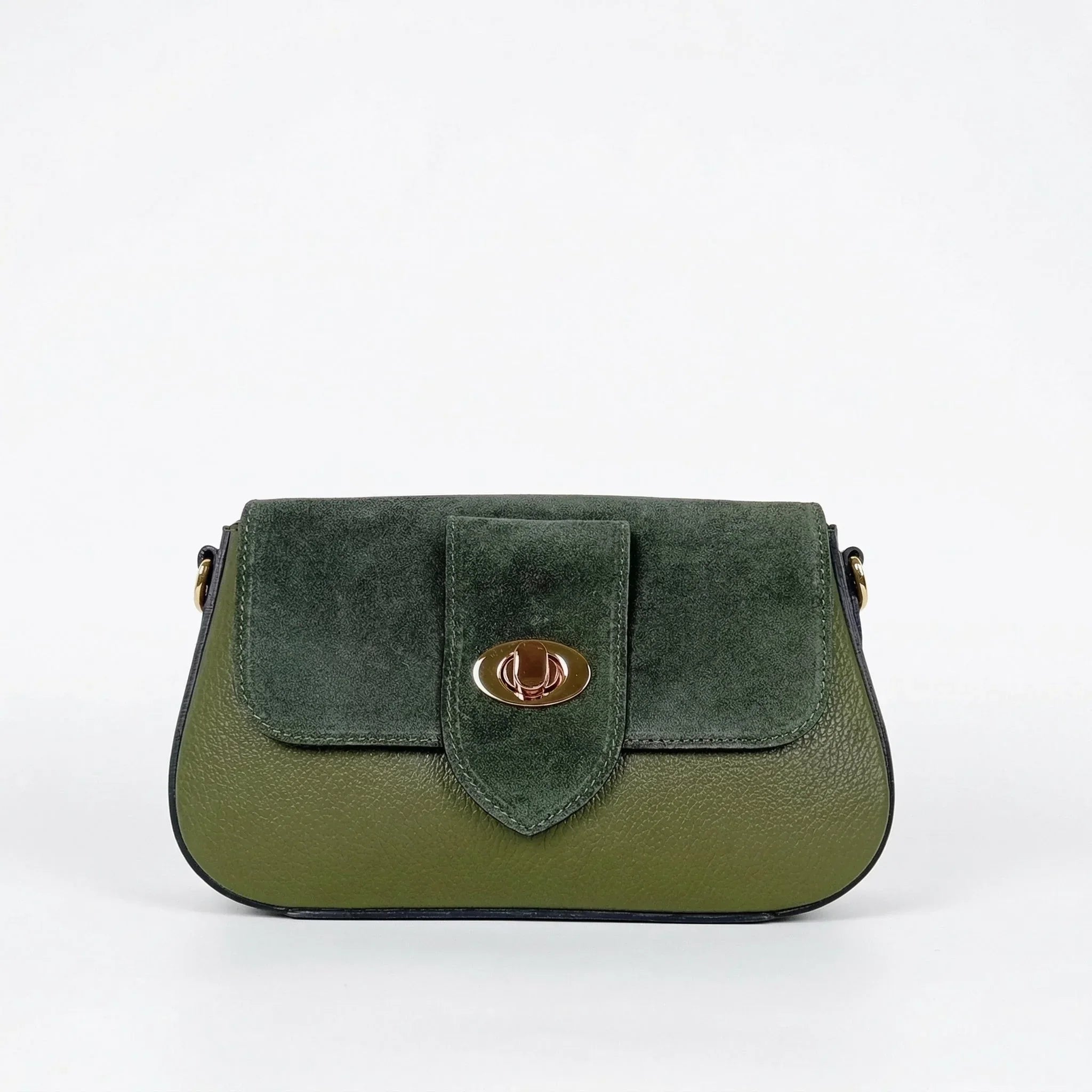 Bella Nova Borsa a Tracolla in Vera Pelle e Camoscio - Stile Donna Bags