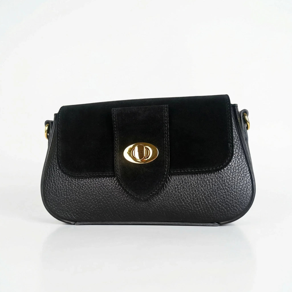 Bella Nova Borsa a Tracolla in Vera Pelle e Camoscio - Stile Donna Bags